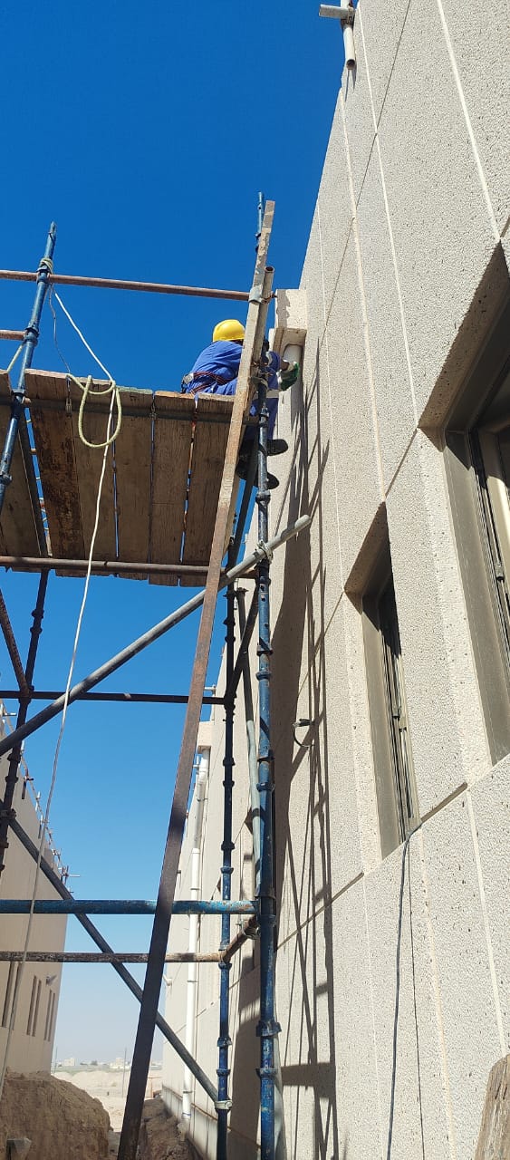 Construction project site works